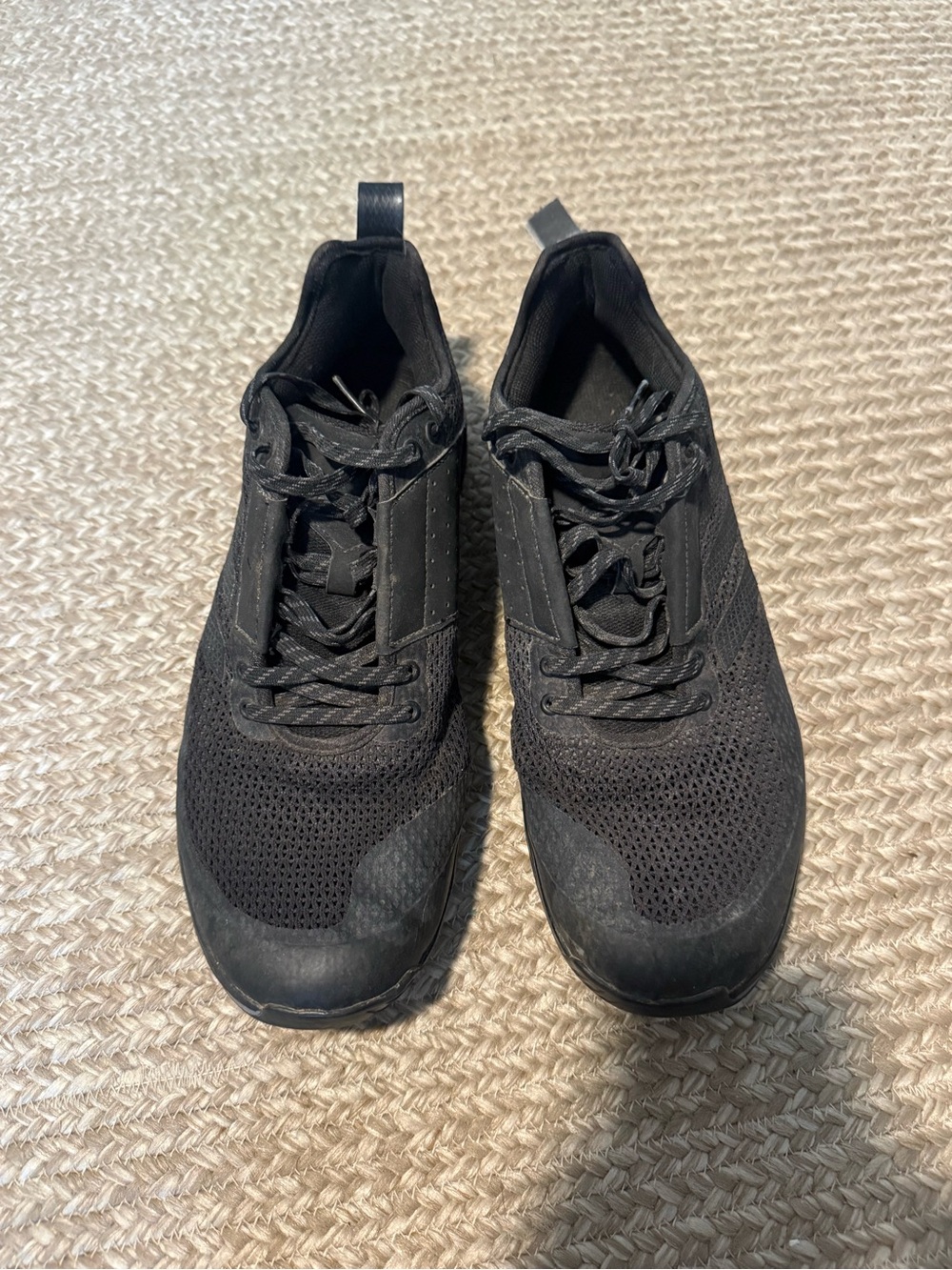 adidas Men’s Black Lightweight Breathable Athletic Trainers